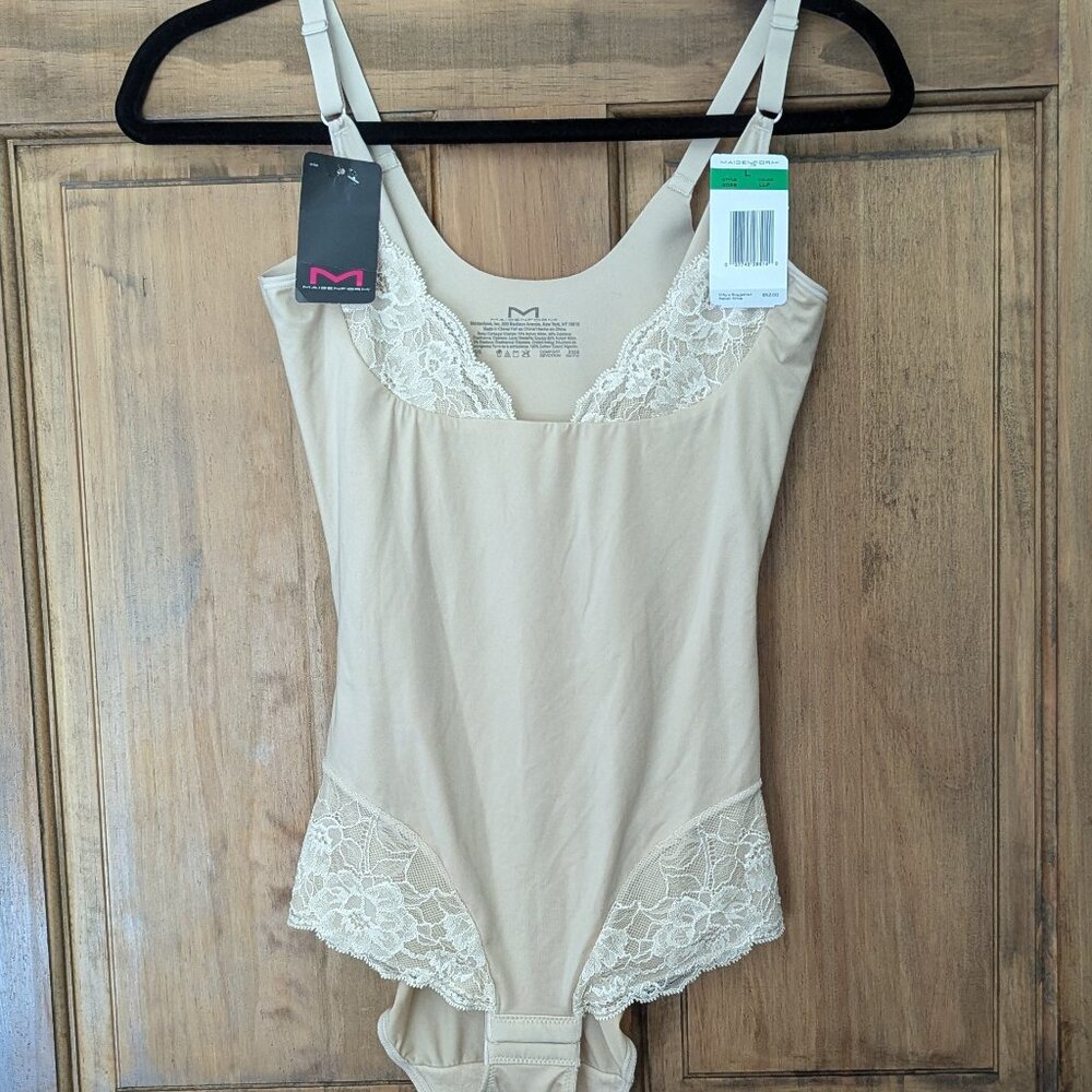 NEW Maidenform Shapewear Comfort Devotion Wear Your Own Bra Romper Size Large